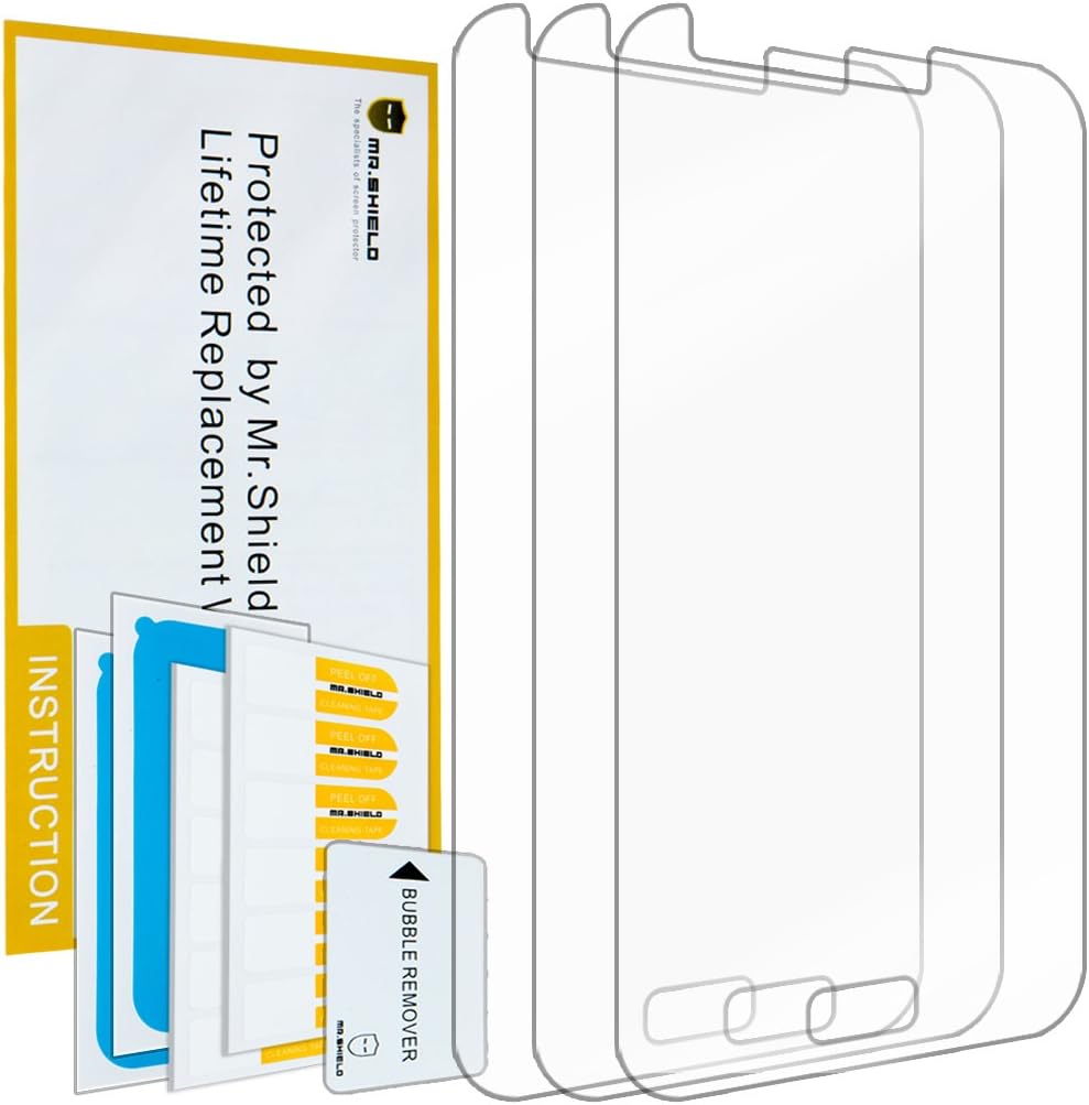 Mr.Shield Designed For Samsung Galaxy J1 Premium Clear [PET] Screen Protector [3 PACK] with Lifetime Replacement