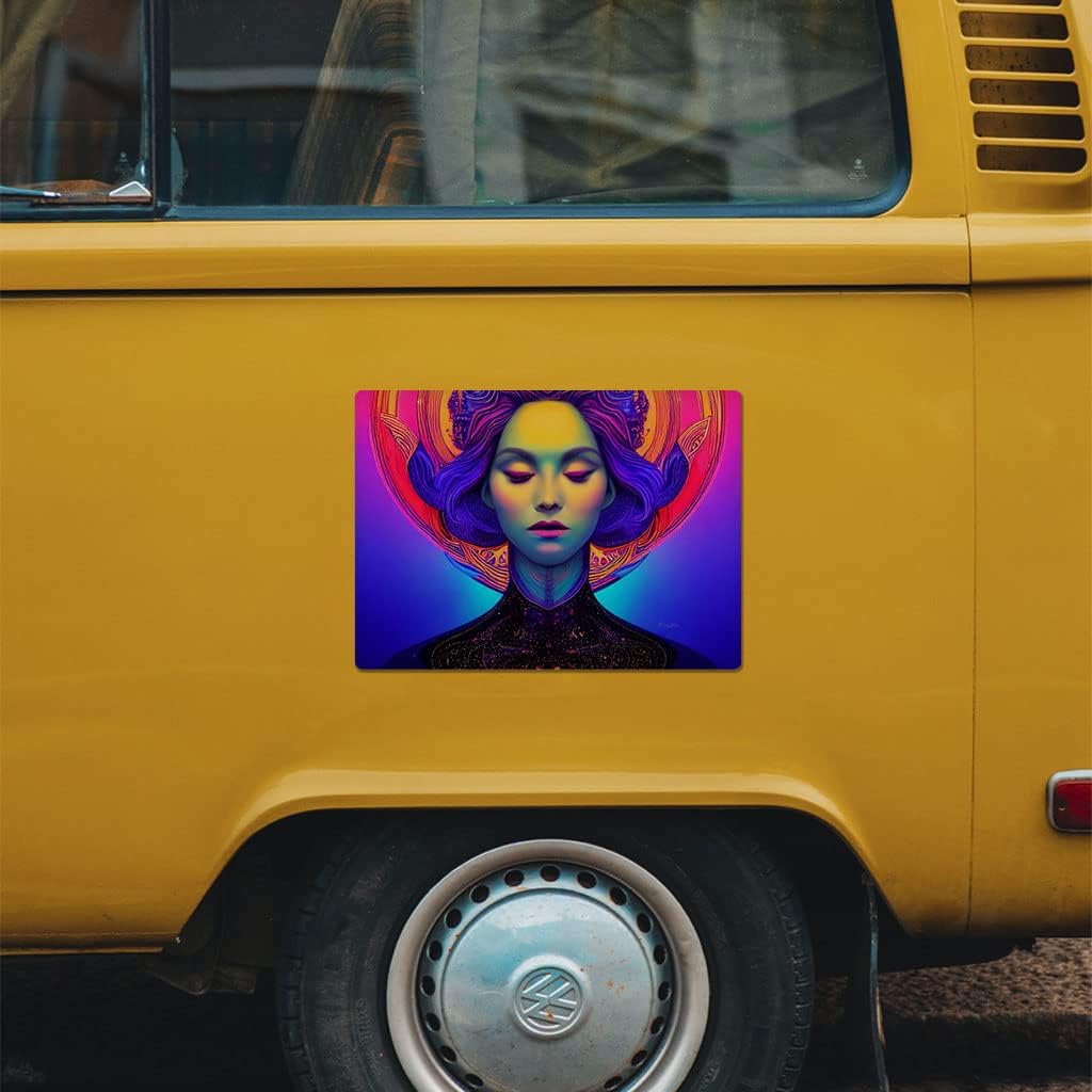 Face Car Magnet 2 PCS - Colorful Car Magnet - Themed Sticker