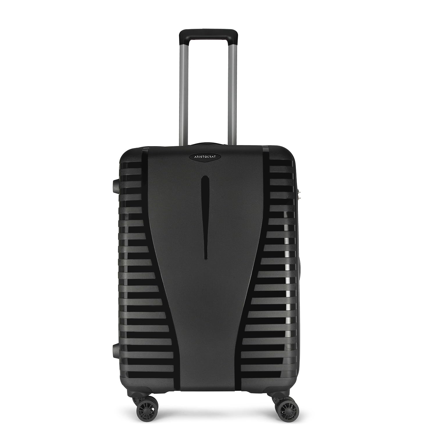 aristocrat Quest Strolly 66 Cm 360°|Trolley Bag, Speed_Wheel Suitcase For Travel, 8 Wheel Luggage For Men And Women, Polypropylene Hard Side Cabin And Check In Bag (Jet Black, Medium), 63 Centimeters-picture-11