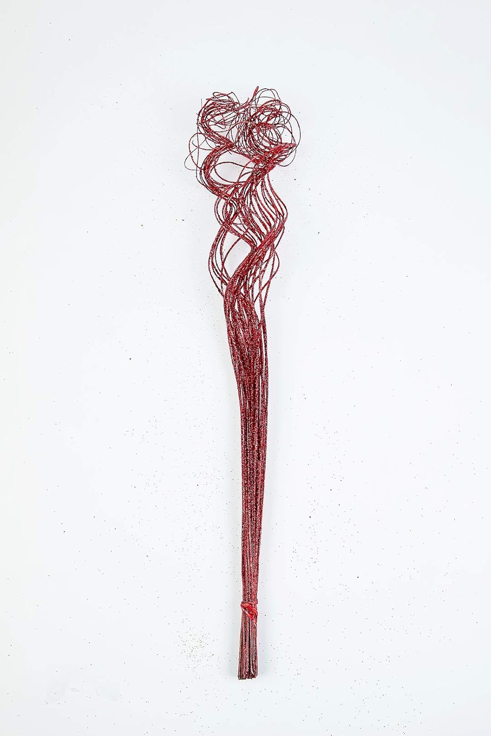 Ting Ting Red Sparkle Glitter Branches Vase Filler Wedding Christmas Holiday & Home Decoration 26" Long (1 Bunch)