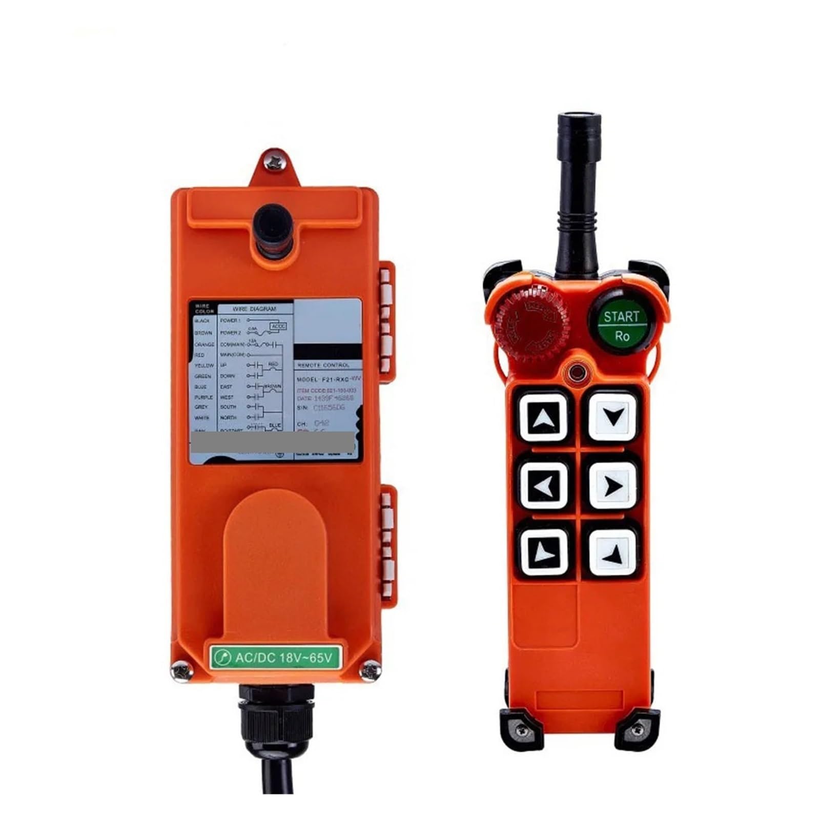 AUOQKQUT 1pc AC220VRemote Control 1 Transmitter + 1 Receiver F21-E1