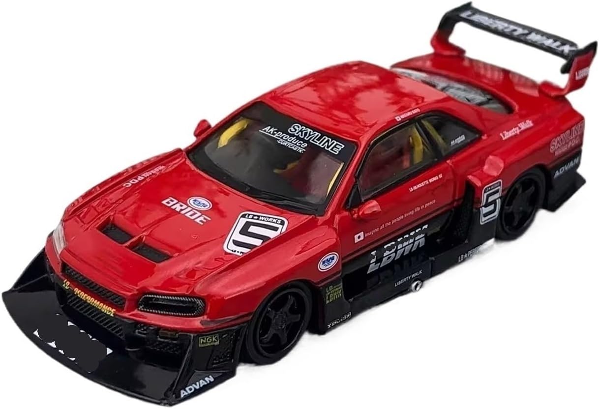 1/64 for Skyline LB-ER34 Diecast Model Car(No Box)