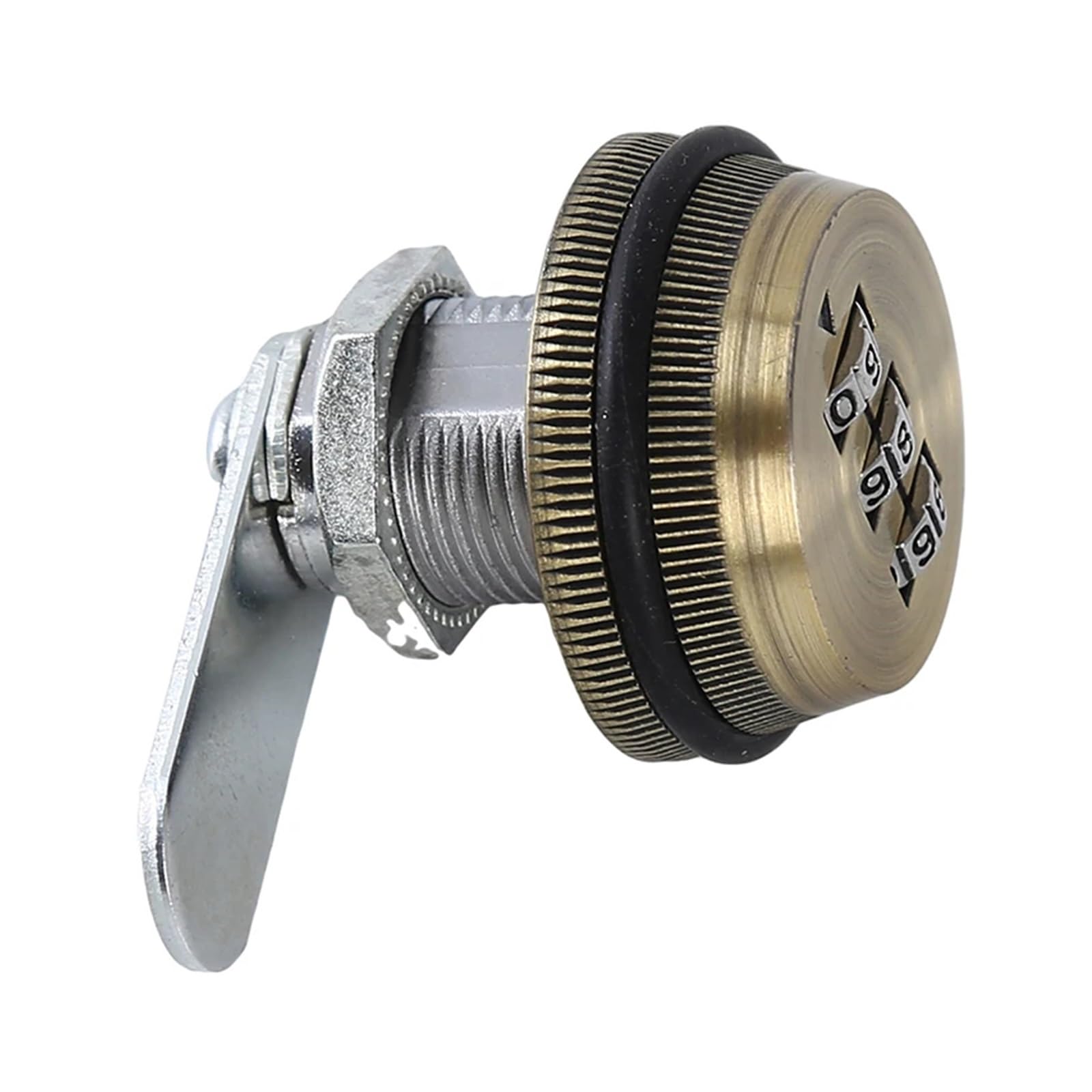Msfhtgf Bronze Cupboard Locks， White Mailbox Password Lock Locker Tongue Three Digit Dial