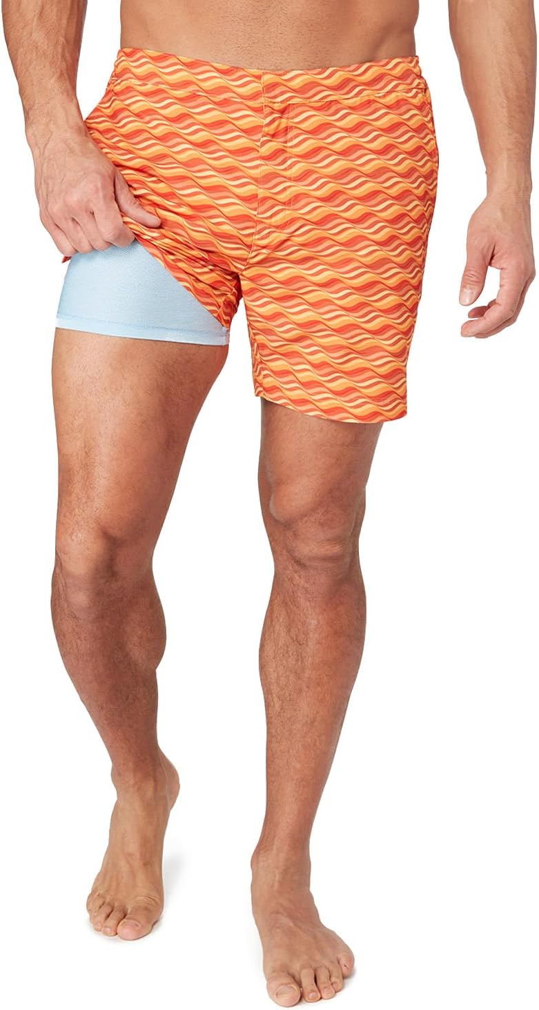 Fair Harbor The Sextant Trunk––Men’s Swim Suits with Liner, 6-inch Inseam––Anti-Chafe, Tailored-fit Swim Trunks
