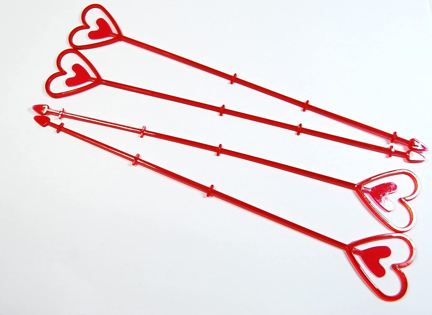 celloexpress Red Heart Florist Card Holders (Pack of 25) — image 1