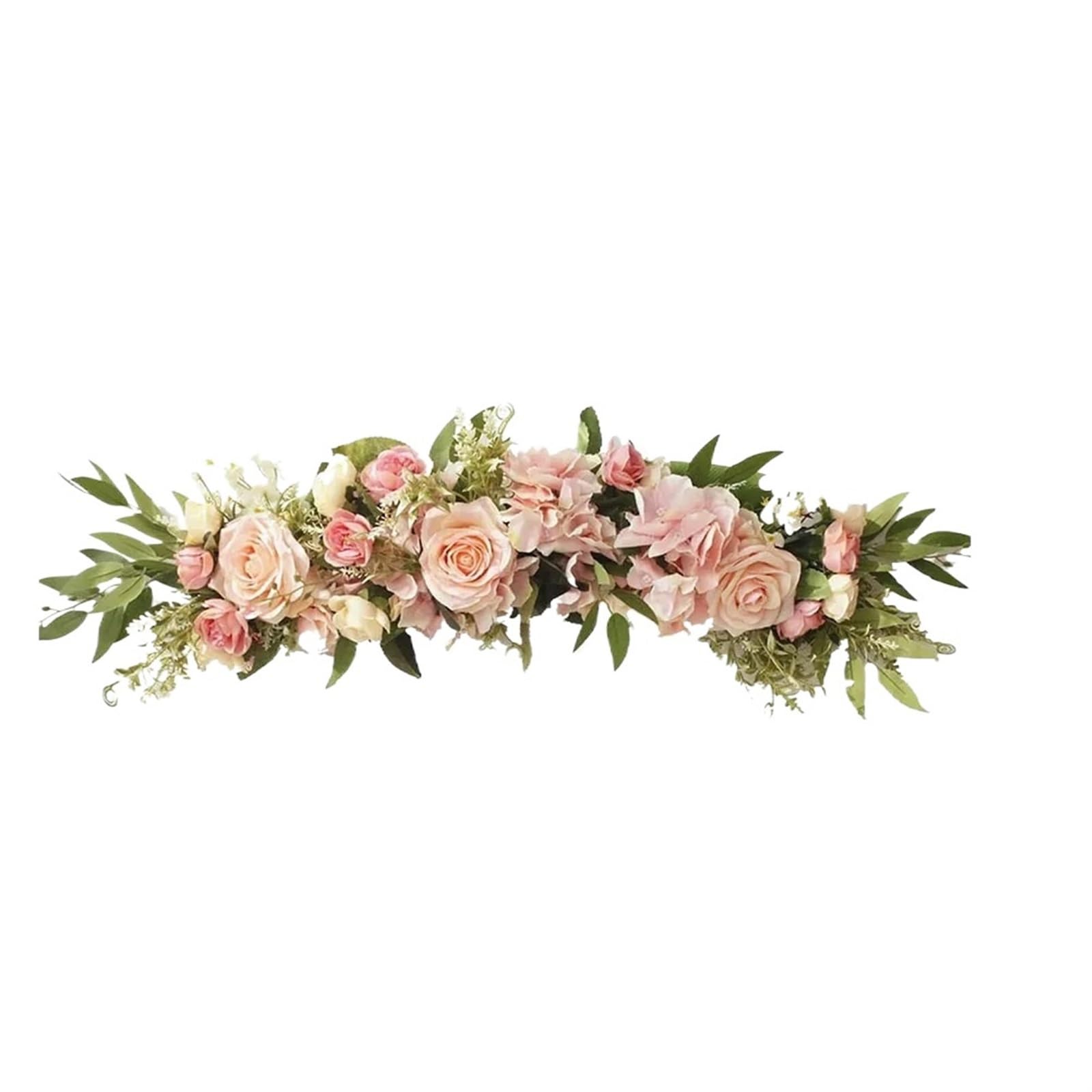 EKalgretrA Flower Arch Wedding Arch Flower White Rose Artificial Table Flowers Backdrop Wall Arches Decor Party Stage Floral(Pink)