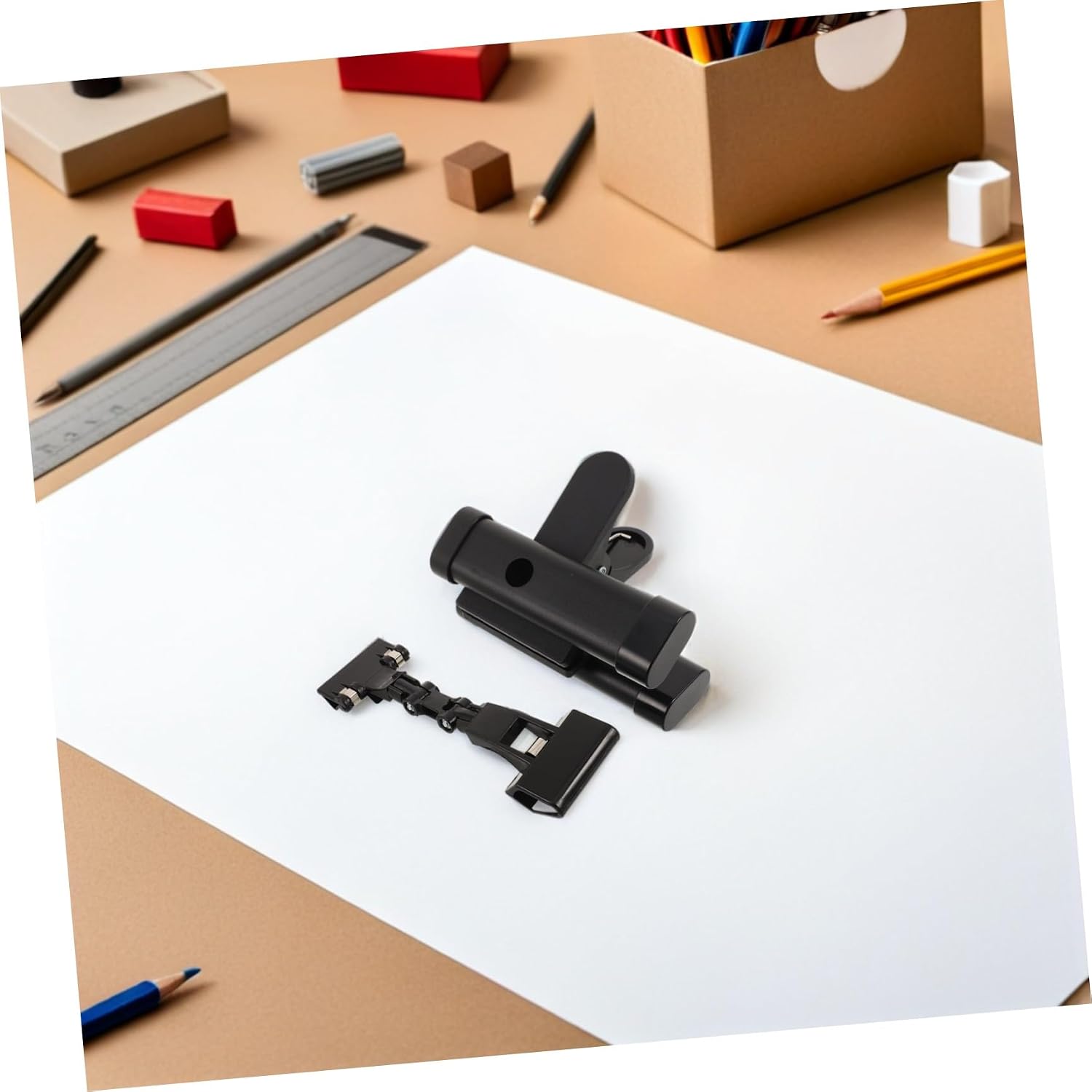 360 Degree Rotatable Copy Holder Clip for A4 Documents and Brushes