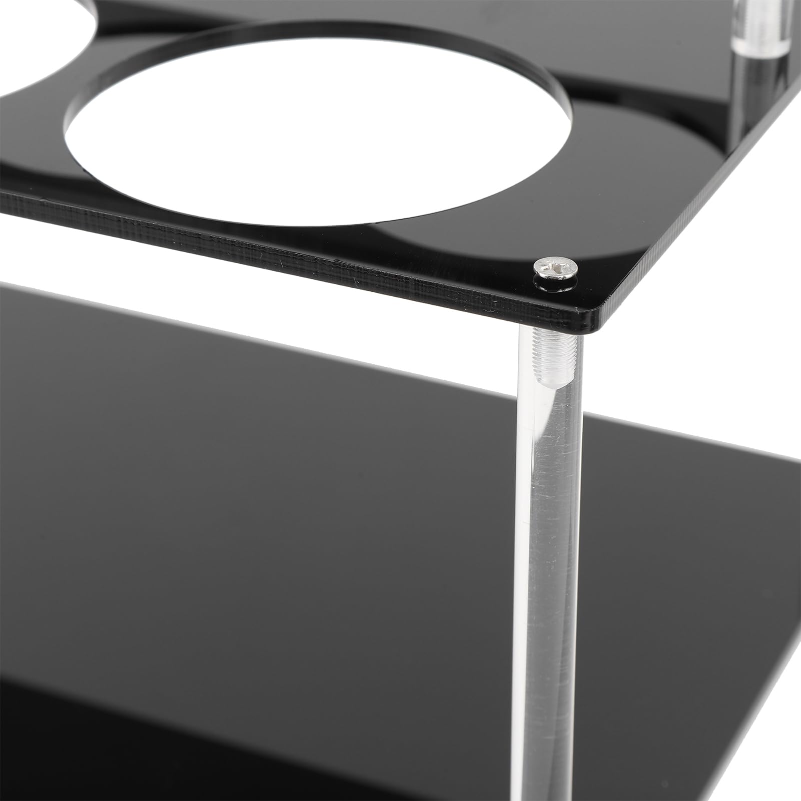 Espositore a 2 ripiani in acrilico efficiente per caffè e sciroppo per condimenti espositore per casa ristorante 32 x 19,1 x 18 cm