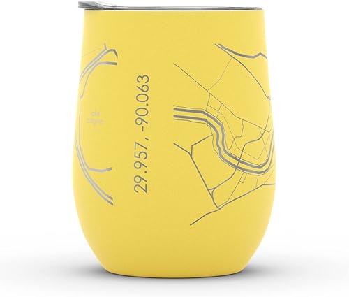 Vista 890 de Well Told Lexington Kentucky Map - Vaso de vino aislado con grabado de mapa de Kentucky, taza de acero inoxidable grabada (12 onzas, verde domingo)