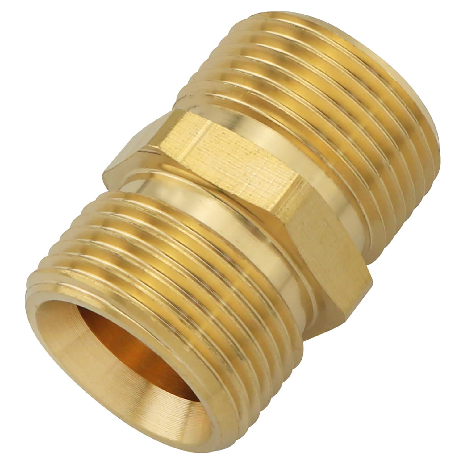 Pressure Washer Coupler ZZLZX Metric M22 15mm Male Thread to M22 14mm Male Fitting, Pressure Washer Hose Extension Adapter, 5000 PSI-image-18