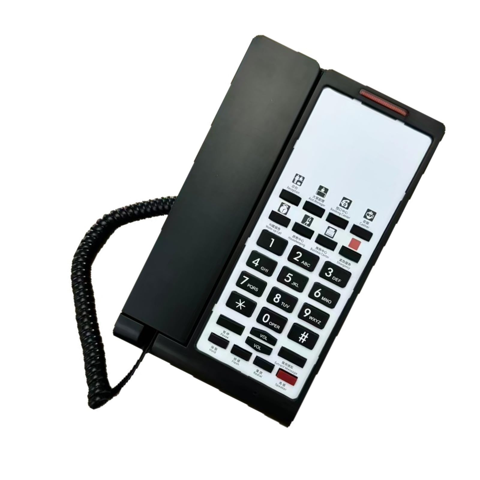 Téléphone fixe mural gain de place compact pour bureau et maison