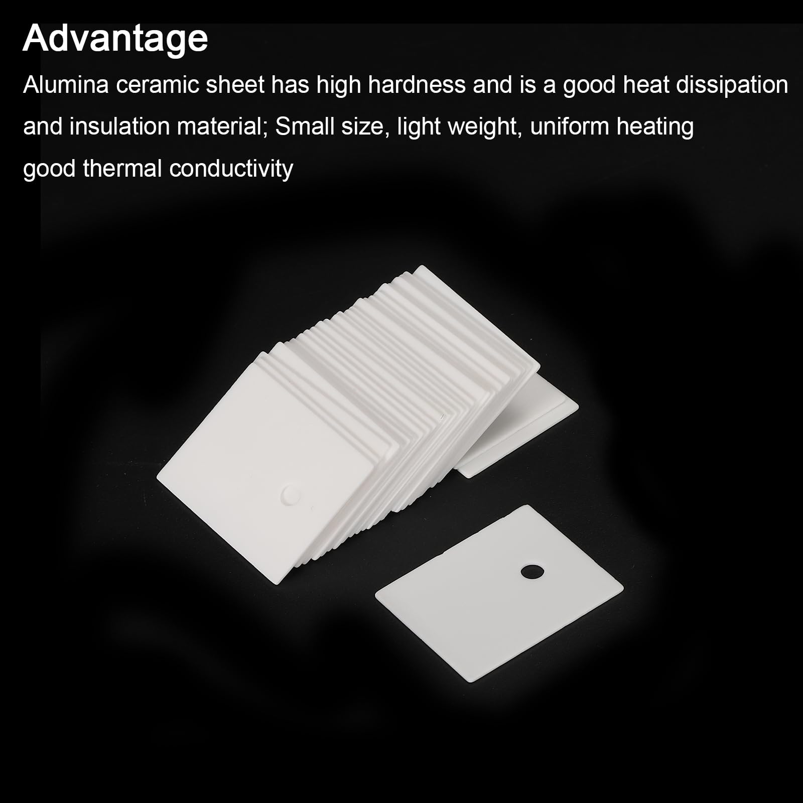 30 Lastrine Ceramica Allumina 25x20mm - Isolante Termico Per Transistor E Dissipazione - Foto 6