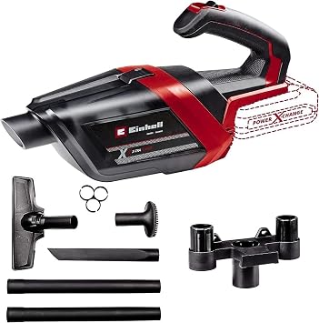 Einhell TE-HV 18/06 Li Cordless Handheld Vacuum Cleaner - Solo Power X-Change 18V, Dust Collector 600 ml, with Accessories Delivered Without Battery or Charger
