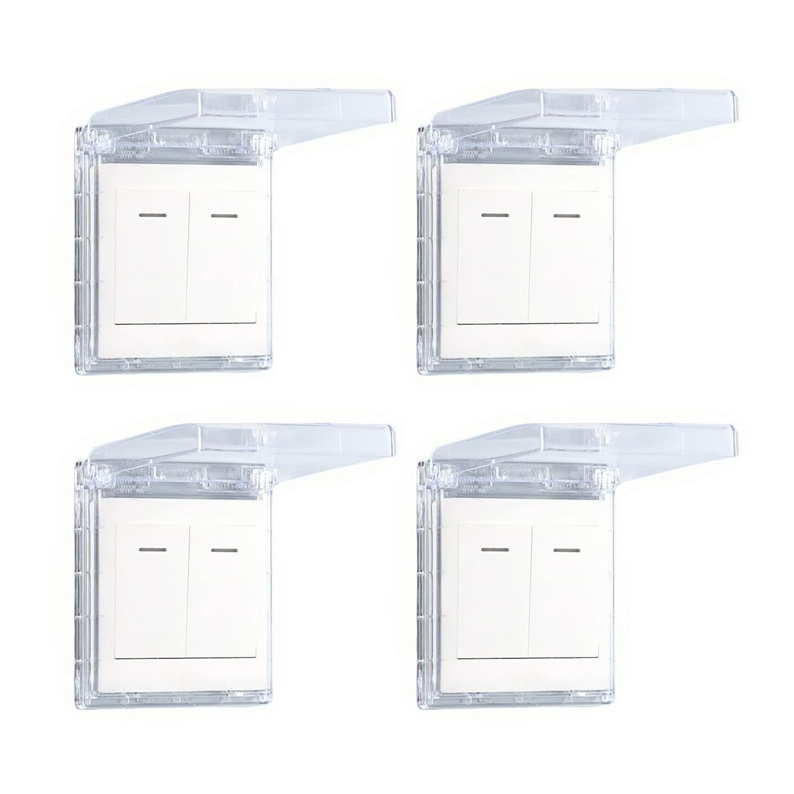 ZWWAAZHF Watertight Electrical Switcher Cover Clear Housing Seamlessly Wall Mounting for Bathroom Kitchen ImpactProof Slimly Electrical Outlet Protectors Protection Moistureproof for Kitchen Bathroom