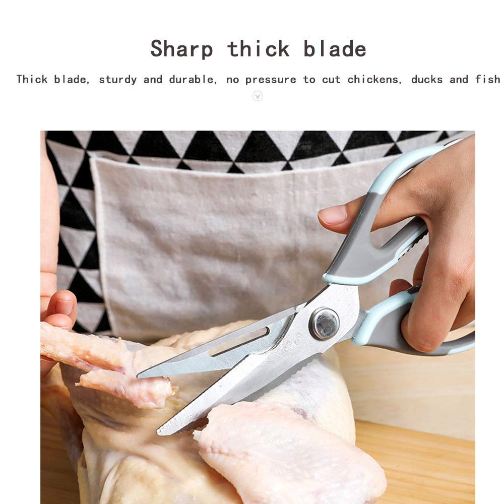 Küchenschere, abnehmbare Lebensmittelschere, Mehrzweck-Kochschere aus rostfreiem Stahl, scharfe Kochschere für Huhn, Geflügel, Fisch, Fleisch, Tierhaarschere