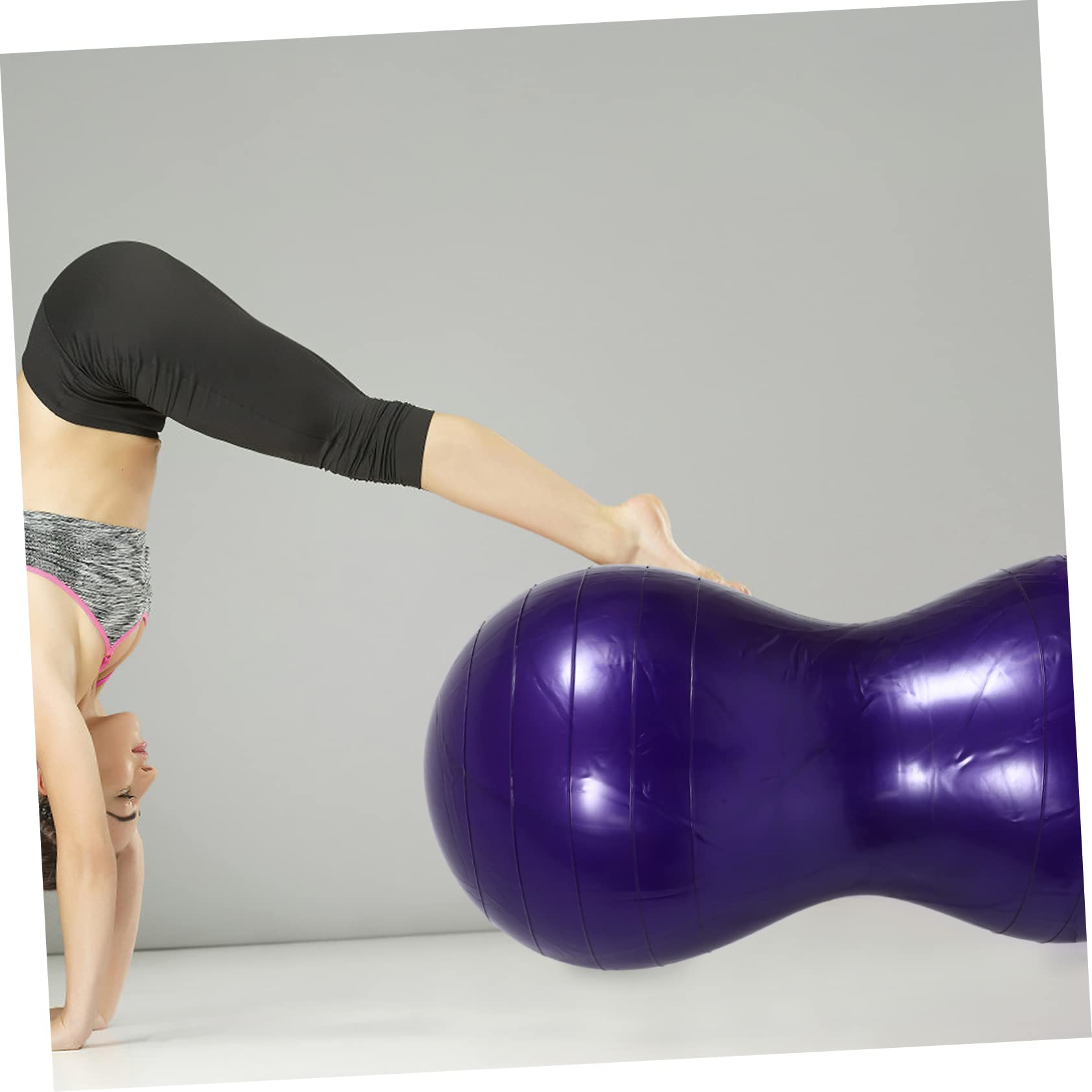 Pelota De Masaje De Yoga Pelota De Gimnasia De Embarazo Espesar De Yoga Equipo De Ejercicio De Estabilidad para Púrpura De Polivinilo