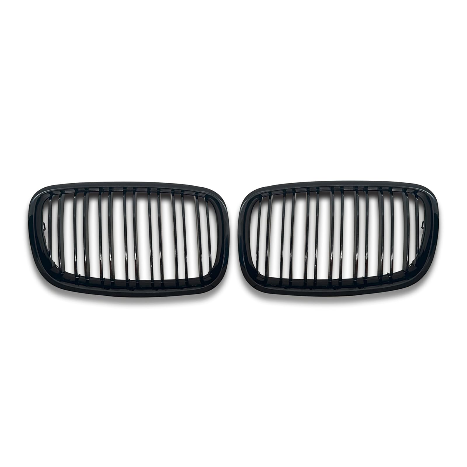 E70 Schwarze Nieren Kühlergrill für BMW X5 E70 X6 E71 Nieren Doppelsteg Sport Kühlergrill Glanz Schwarz E71 Vorne 2007-2013 (For X5 E70 2007-2013)