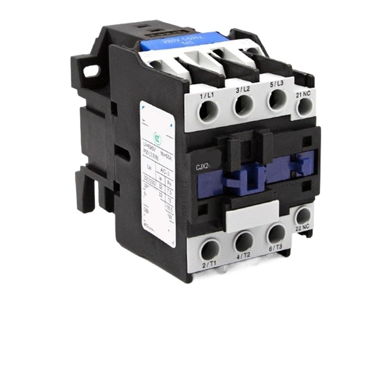 Contacteur CA 32A 3P triphasé CJX2-3201 36V rail contact auxiliaire 1NF LC1D
