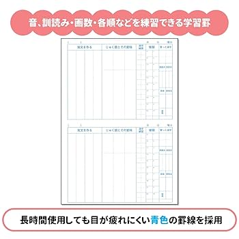 Amazon.co.jp: サクラクレパス 学習帳 漢字学習 高学年用 B5