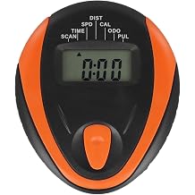Stationary Bike Speedometer LCD Monitor Replacement, Digital Exercise Bicycle Display with Heart Rate Measurement, Shows Time Speed Distance Calorie Tracking Fit for 3.5mm Jack/1/8" TS Sleeve Cable