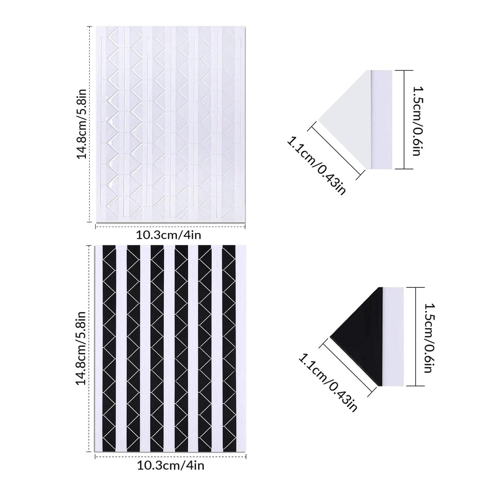 Photo Corner Stickers, 2040 Pcs 20 Sheets Photo Corners Self Adhesive, Scrapbook Photo Corners for Scrapbooking, Memory Books, DIY Picture Album, Journal Diary (Black and White)