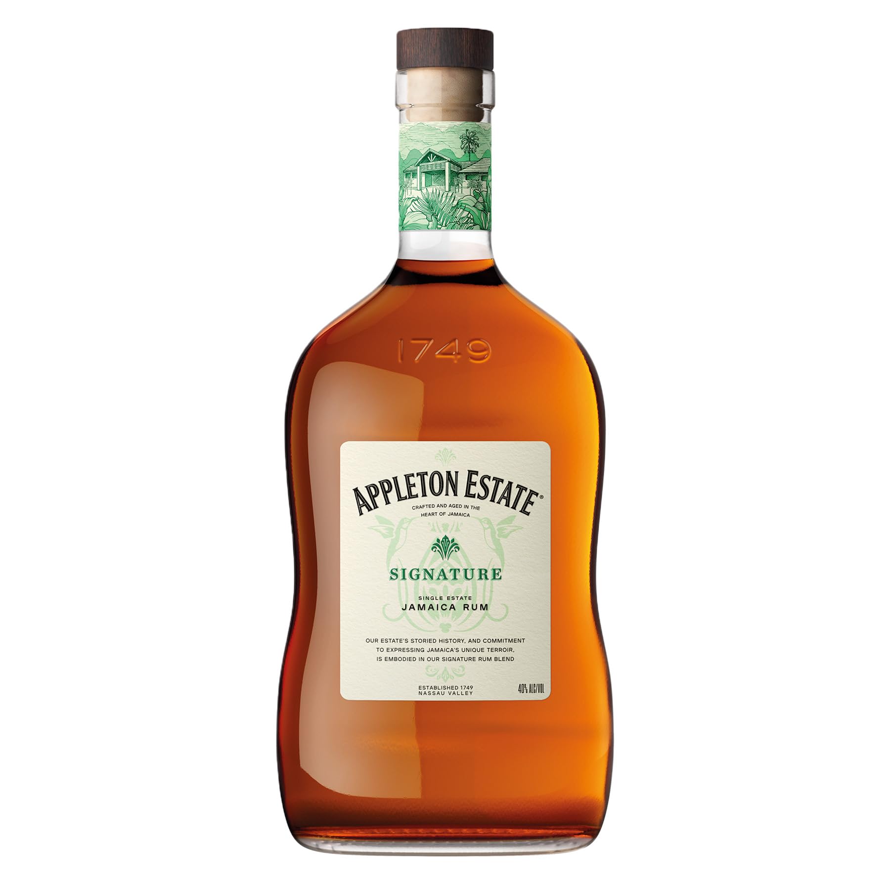 Appleton Estate Signature Blend Rum - Vollmundiger, honigfarbener Jamaica Rum, pur oder für Cocktails und Longdrinks - 1 x 0,7 l