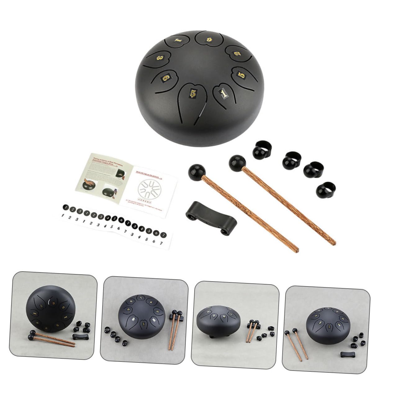 SUPVOX Instrumento de Lengüeta Etéreo de Mano Portátil para Principiantes Instrumento de Percusión para Amantes Música para Escenarios Caseros Ocio