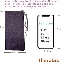 Vista 4 de Faraday - Funda de protección EMF para teléfono, compatible con iPhone 14, compatible con iPhone 14, funda de seguridad antiradiación, llave RFID