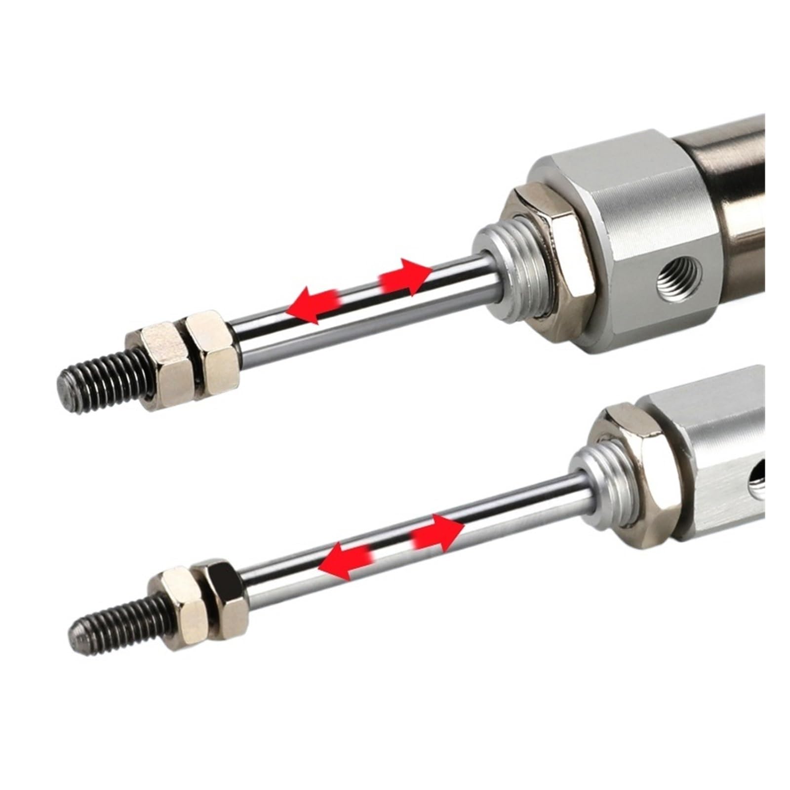 CDJ2B10 CDJ2B16 Cylinder pneumatyczny ze stali nierdzewnej, mini pręt z podwójnym efektem, otwór 10 mm 16 mm, skok 5 ~ 150 mm z magnesem (70 mm, otwór 10 mm)