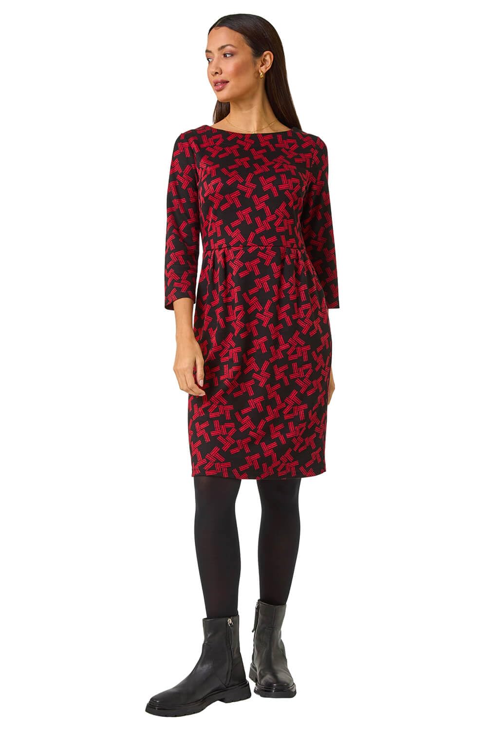Roman - Women's Shift Dress - Red - Size 20