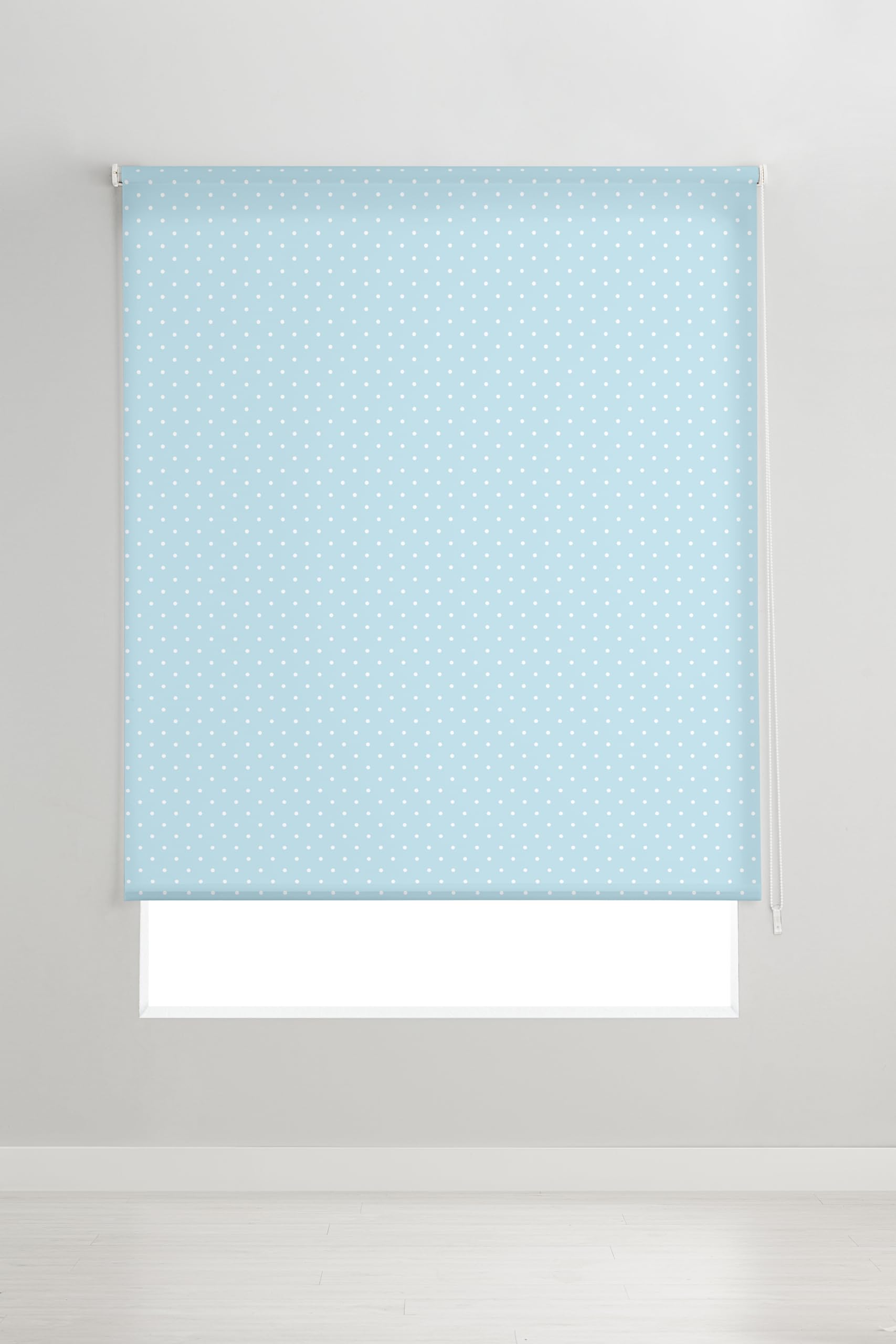 Estoralis MOTAS-2 Store Enrouleur Translucide Imprimé Digital Easy Fix, Tissu, Turquoise, 80 x 150 cm