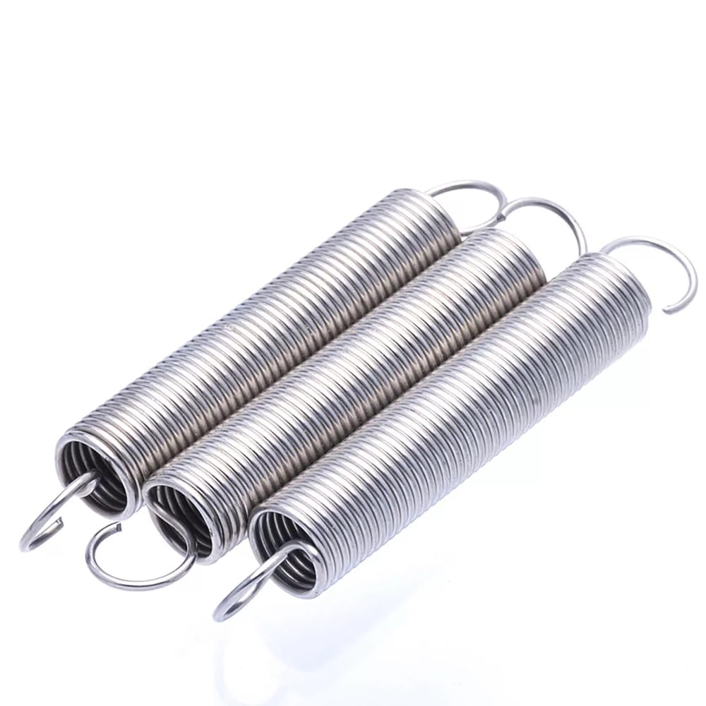 Trekveren van roestvrij staal - draaddiameter 0,3 mm tot 0,5 mm, buitendiameter 3-6 mm, lengte 10-300 mm,(0.5x5x25mmx10pcs