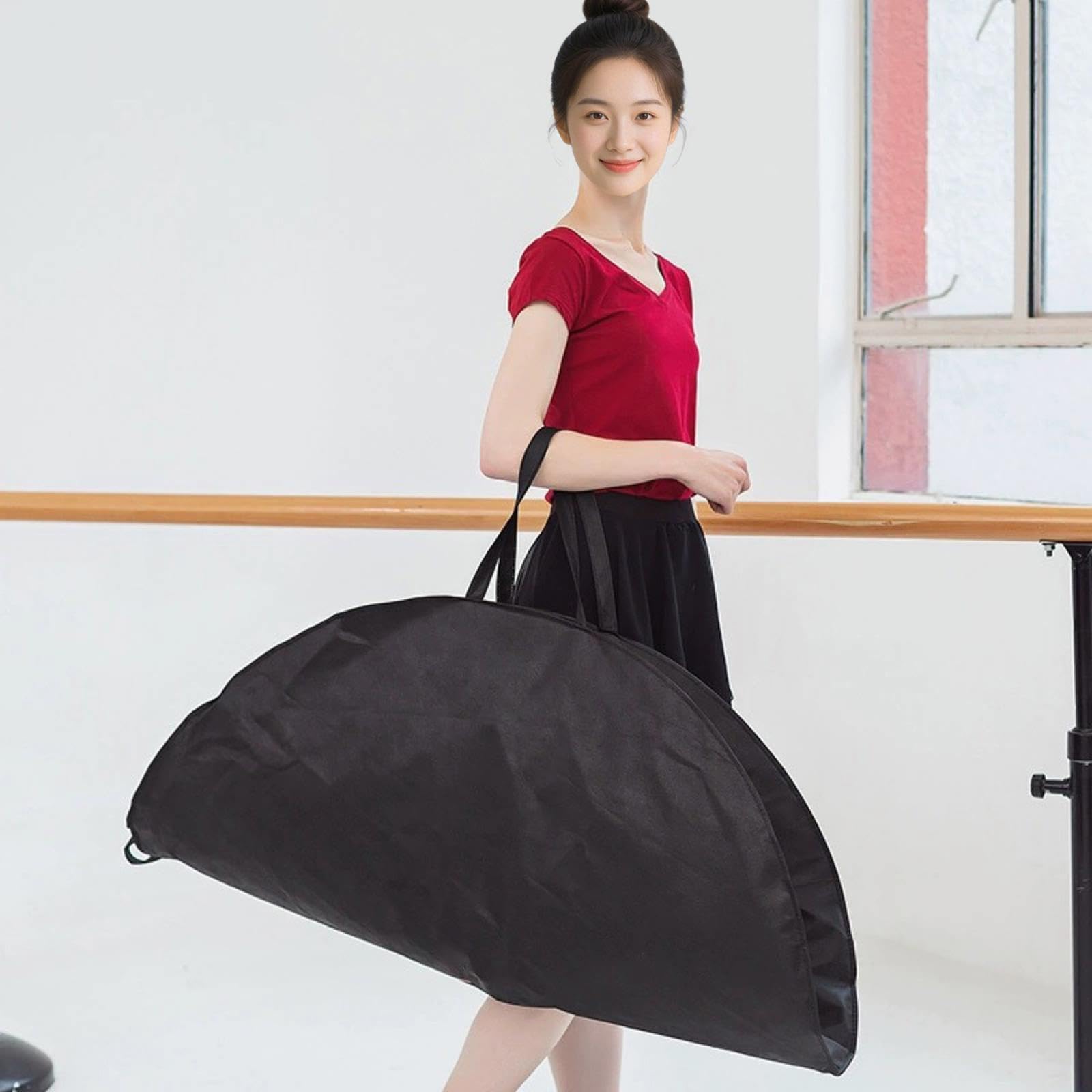 Bolsa para Falda Tutú de Ballet con Correa y Asa Funda Redonda de Poliéster