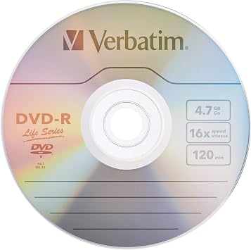Verbatim Life Series DVD-R Disc Spindle, Pack of 100