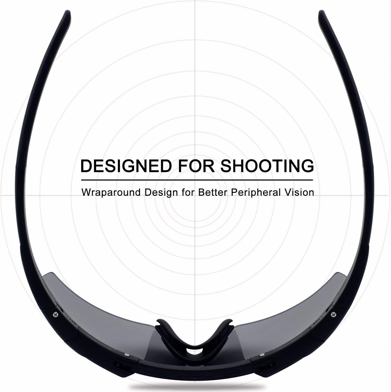 SPOSUNE Shooting Glasses Men with Case, Impact resistance Tactical Glasses with 3 Lens, Anti Fog Safety Glasses for Men Women - Image 5