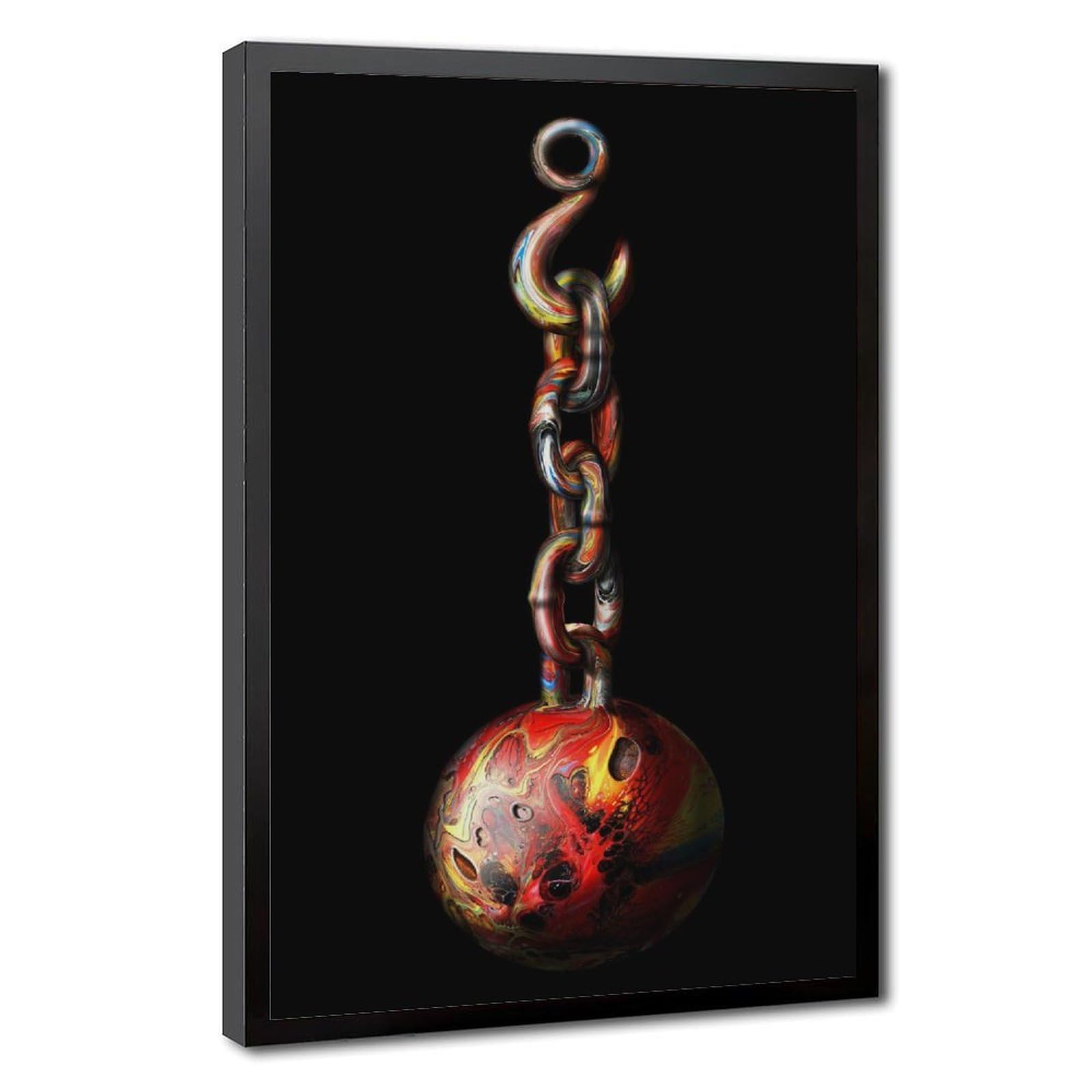 Bareronor Abstract Shackles Canvas Poster Bedroom Decor Landscape Office Room Decor Gift 24" L X 36" W