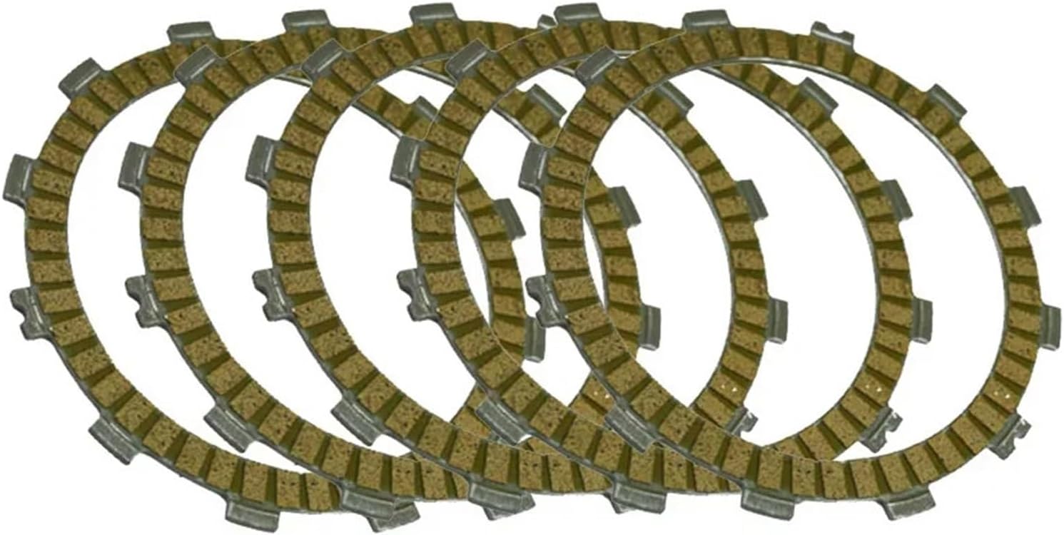 5Pcs Motorcycle Fibrous Street Clutch Discs Plates For EL250 1988-1989 EX250 ZZ-R250 ZZR250 N250 1999-2007