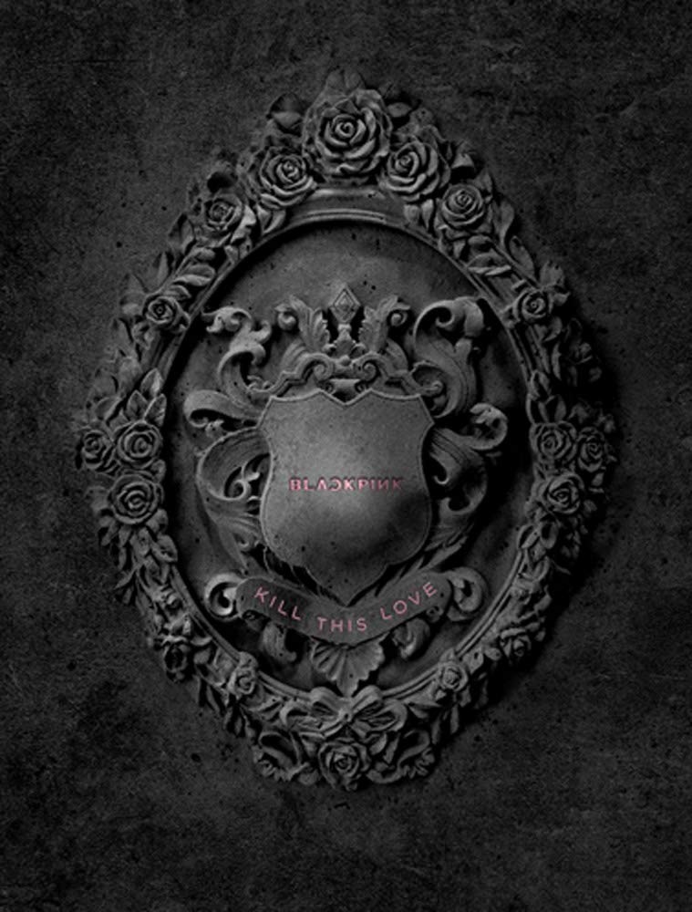 GENIE MUSIC BLACKPINK Kill This Love [Black Version] the 2nd Mini Álbum Photobook+Poster+Photo Zine+4 Polaroid Photocard+Set de pegatinas + Lirics (Extra BLACKPINK 5 fotocards+Pocket Mirror)