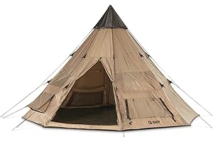 Guide Gear Guide Tent, 6 Person Family Camping Teepee Tent