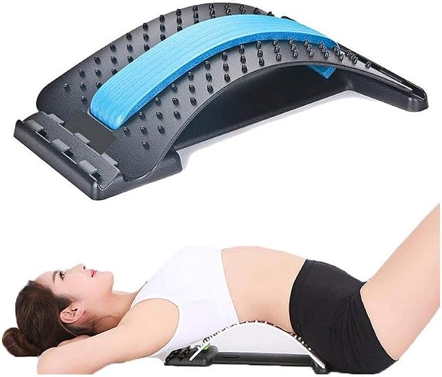 Back Stretcher Posture Massager for Back Relaxation & Pain Relief, Back Massager Magic Stretcher Fitness Stretch Equipment Lumbar Support Relaxation