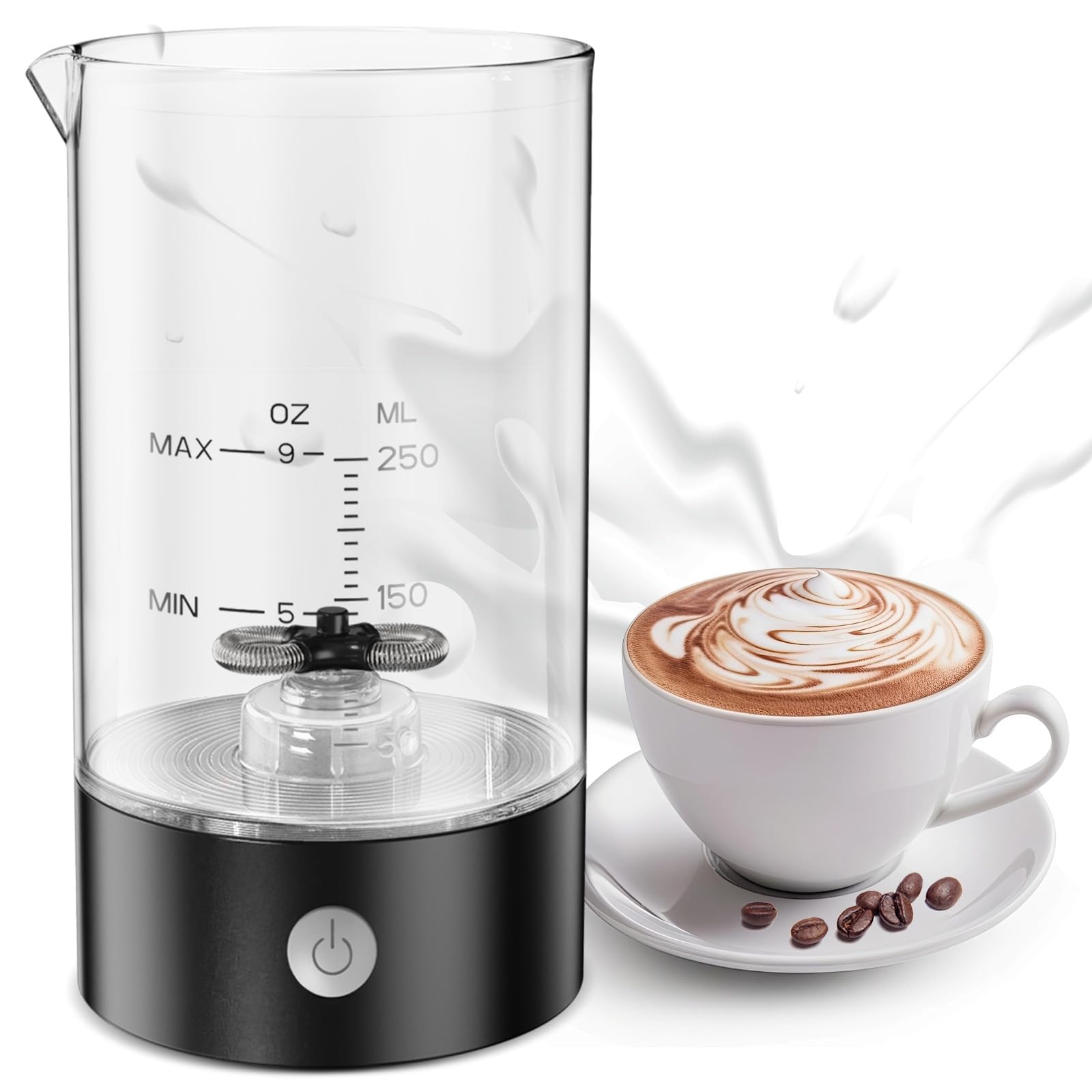 Photo 1 of *UNTESTED*
Electric Milk Frother, 9oz Automatic Cold Foam Maker Coffee Fother Handheld-free, Electric Whisk Drink Mixer for Lattes,Cappuccinos,Macchiato,Hot Chocolate