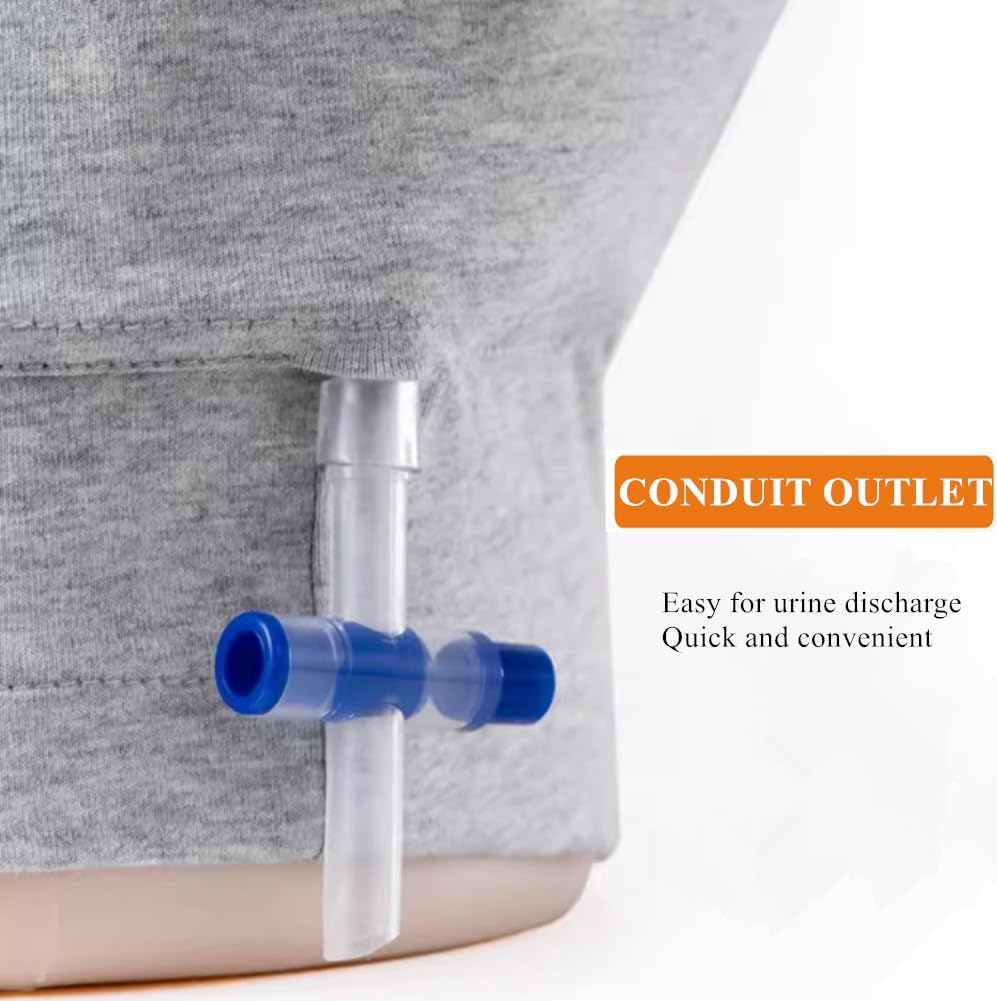 WEEOATAR Incontinence Care Shorts,Fistula Pants,Catheter Underwear Incontinence Pants,Urine Bag Underwear with Double Pockets for Nephrostomy,Foley,Suprapubic&Biliary Catheters(Man Dark Blue,XL) - Image 7