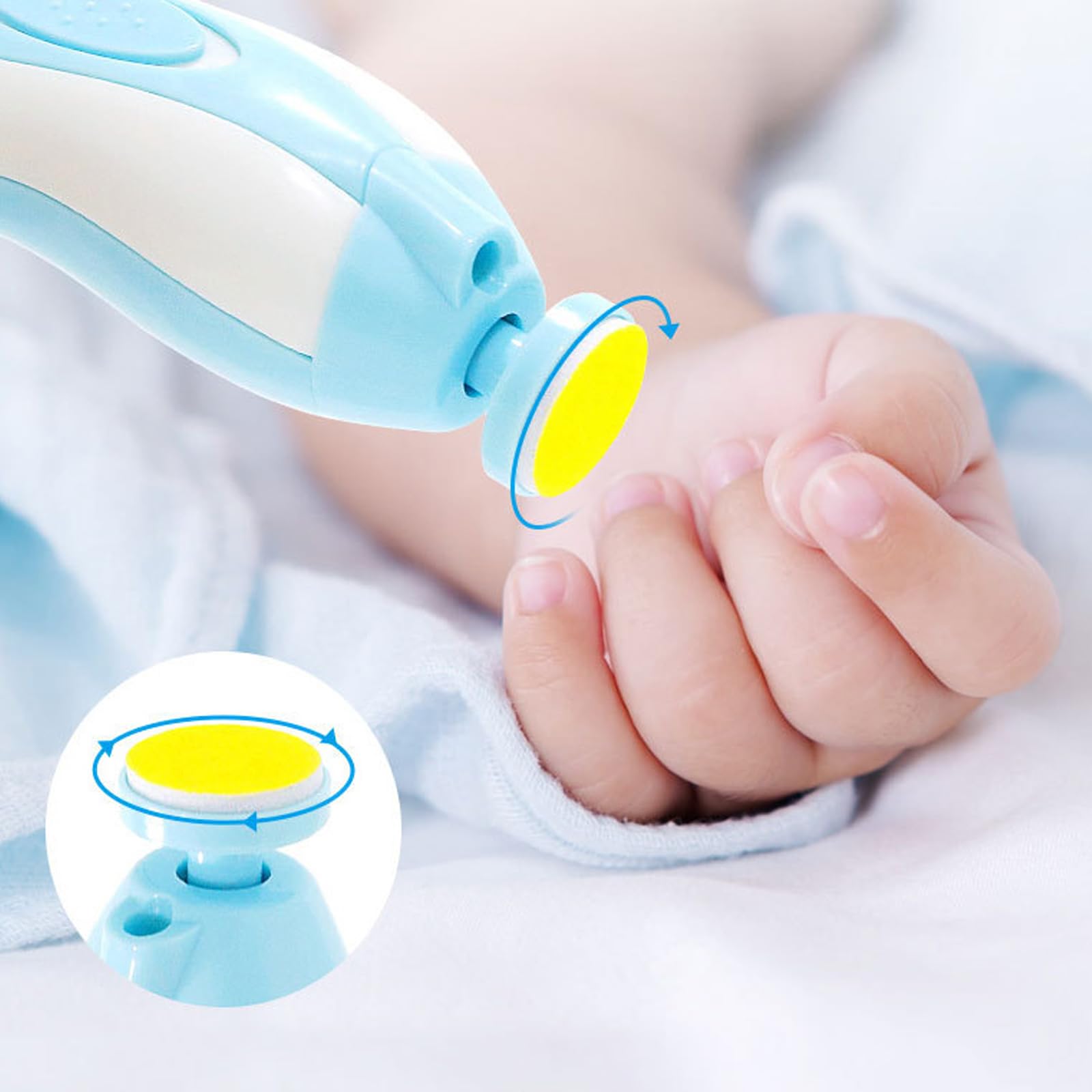 Liemuao Trousse de Soin Bébé, Compact et Portable, Kit Complet 16 Accessoires dont Thermomètres, Coupe-Ongles, Brosse, Trousse de Toilette Bébé pour les Voyages et la Maison Garcon Fille (Bleu)
