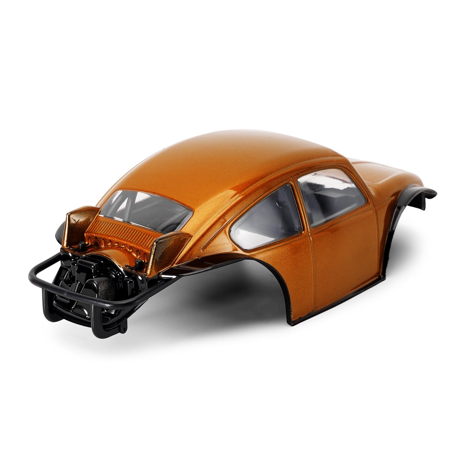 INJORA BUG24 Body with Roll Cage for 1/24 Axial SCX24 C10 JLU Bronco 4Runner Base Camp, Orange - Image 4