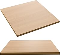 Vista 15 de Kaboon Superficie de Mesa Universal de 24 x 24 pulgadas Cuadrada, Paquete de 2, Solo Encimera de Melamina Reversible, Uso Doméstico o Comercial