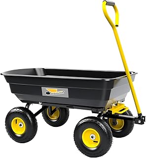 Garden Garden Dump Cart with Pivot Steering