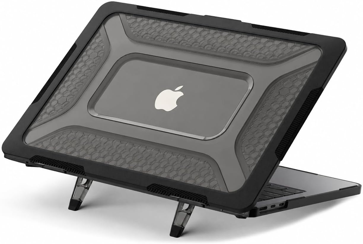 Soonjet for MacBook Air 15 inch Case M5 M4 M3 M2 2026-2023, Rugged Black
