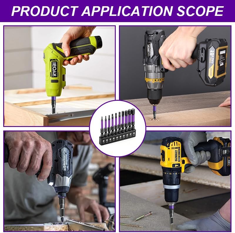 Hex Head Drill Bit Set 10 Pcs Metric Hex Allen Bit Set
