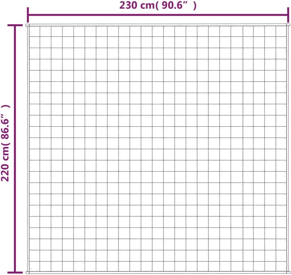vidaXL Weighted Blanket Grey