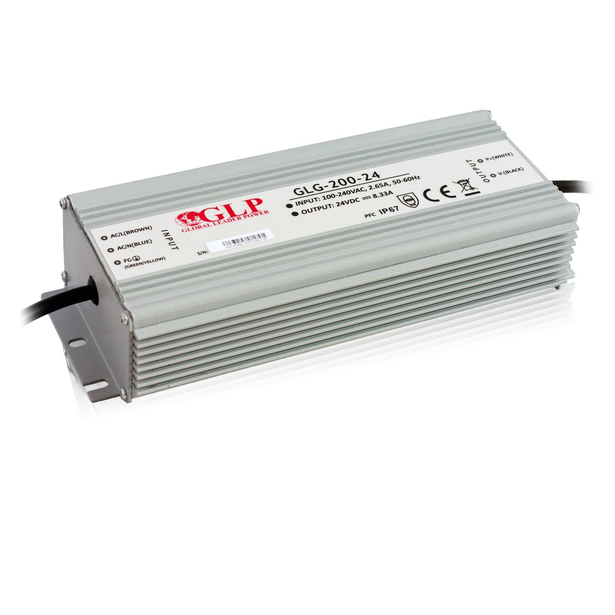 GLP GPV-200-24 LED Netzteil 199.2W 24V 8.3A IP67 Schaltnetzteil CV
